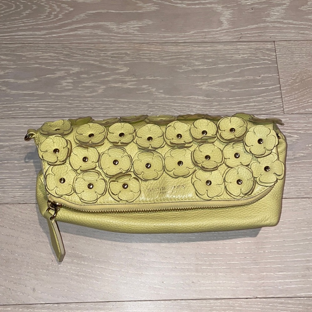 Burberry The Petal With Flowers Clutch, Yellow,